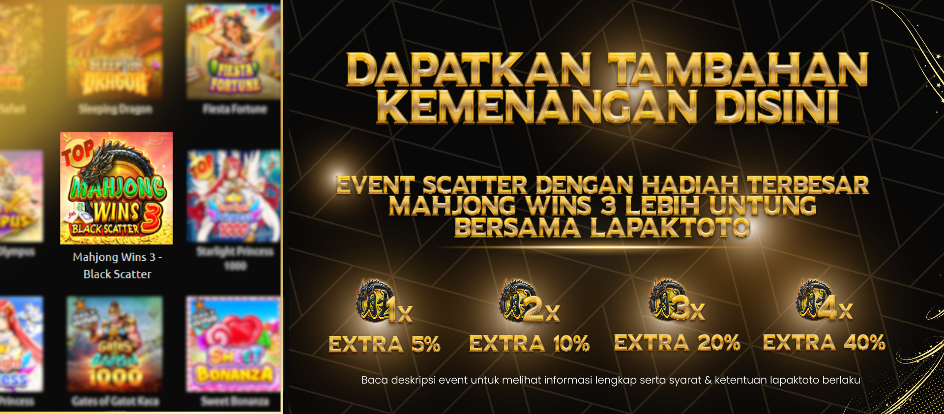 Hadiah Scatter Hitam